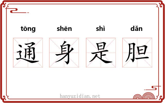 通身是胆