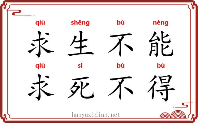 求生不能，求死不得