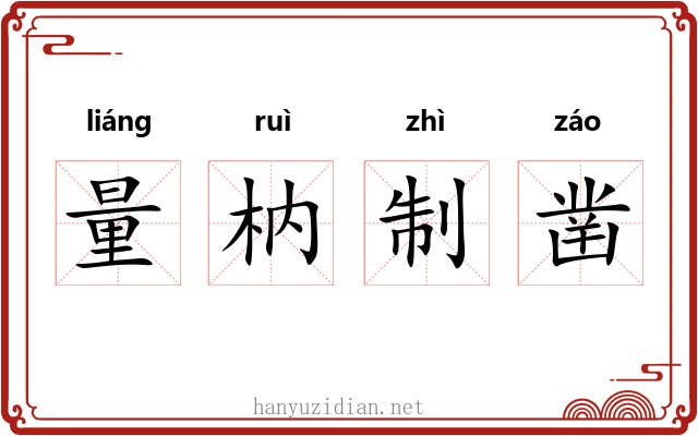 量枘制凿