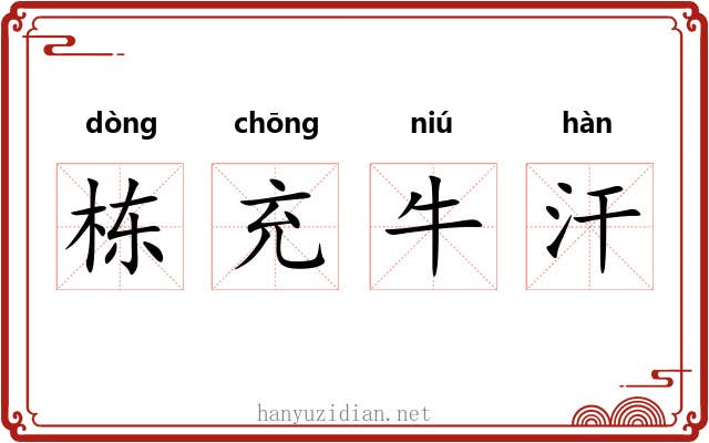 栋充牛汗