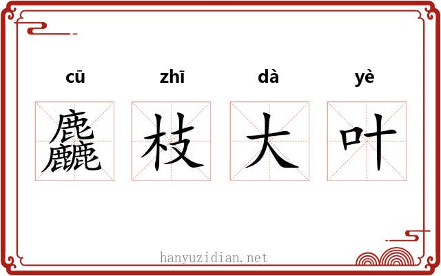 麤枝大叶