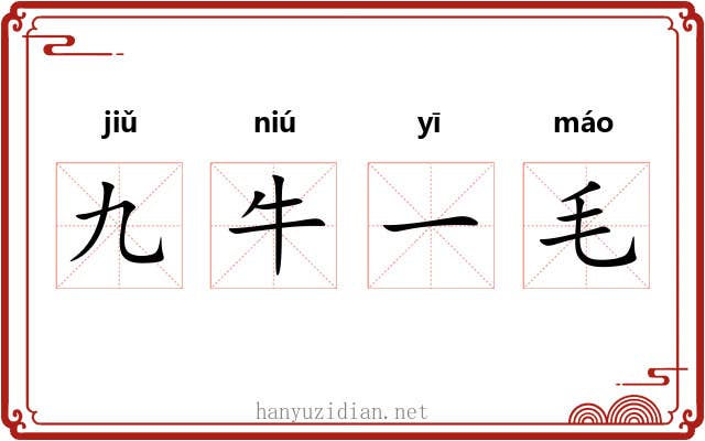 九牛一毛