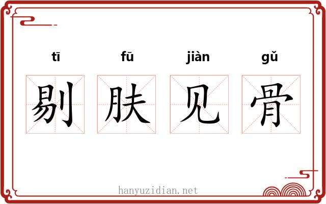 剔肤见骨
