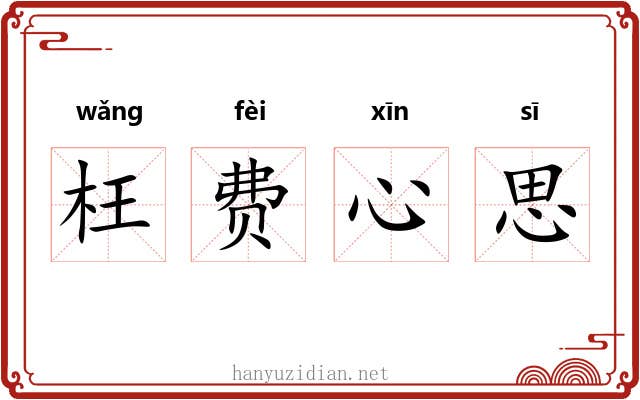 枉费心思