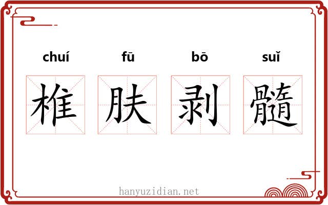 椎肤剥髓