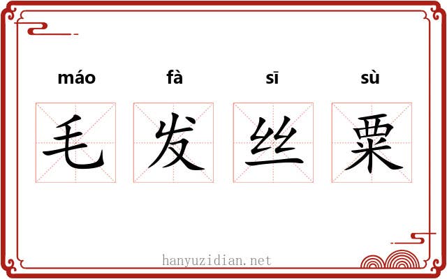 毛发丝粟