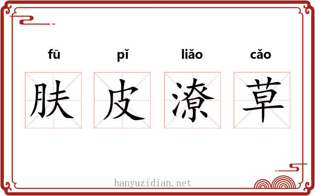 肤皮潦草