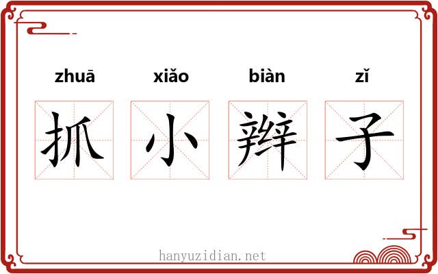 抓小辫子