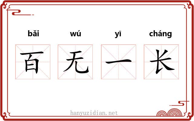 百无一长