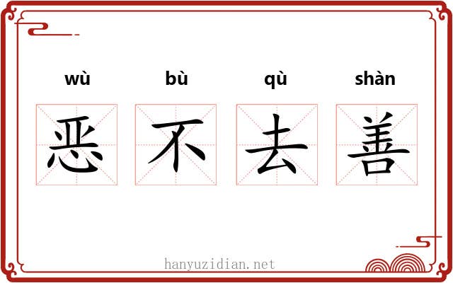 恶不去善