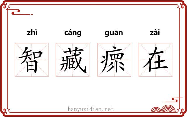 智藏瘝在