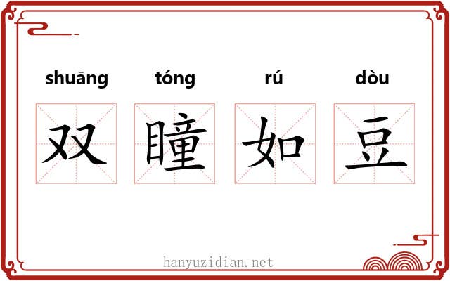 双瞳如豆