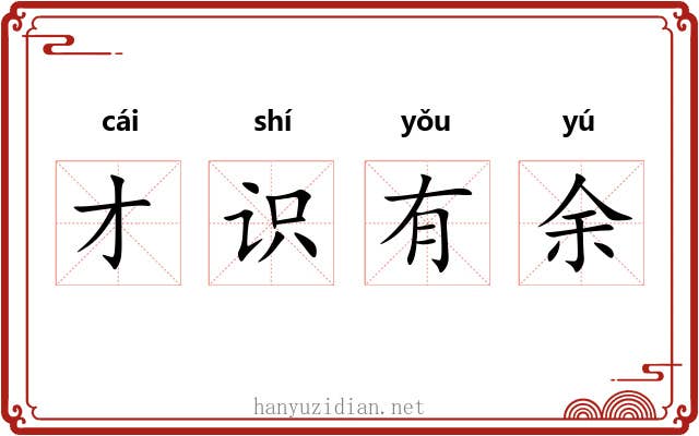 才识有余