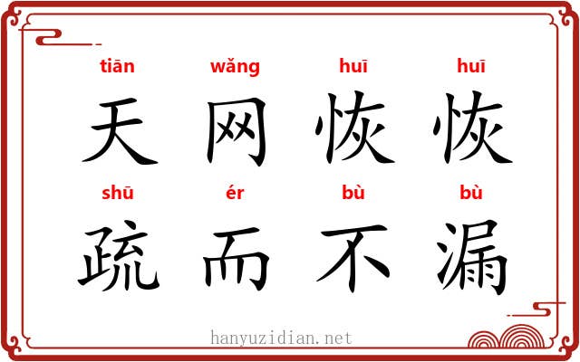天网恢恢，疏而不漏