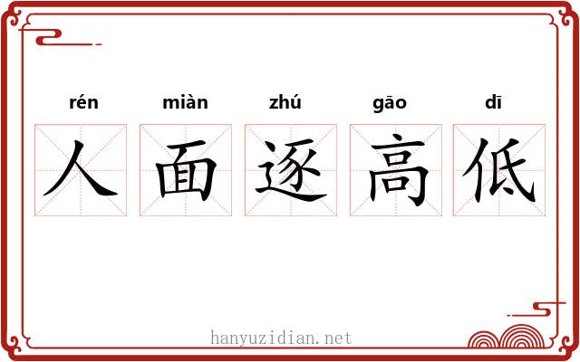 人面逐高低