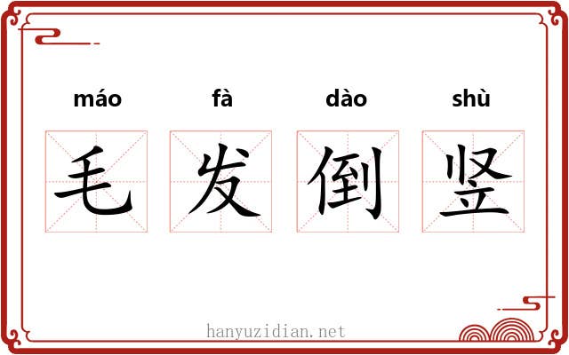 毛发倒竖