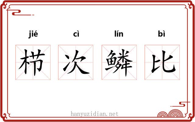 栉次鳞比