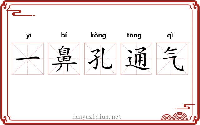 一鼻孔通气
