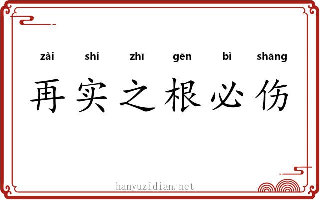 再实之根必伤