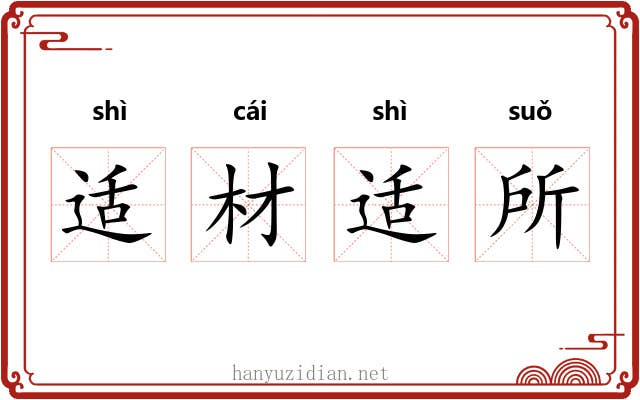 适材适所