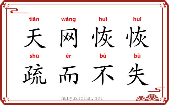 天网恢恢，疏而不失