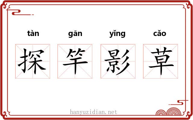 探竿影草