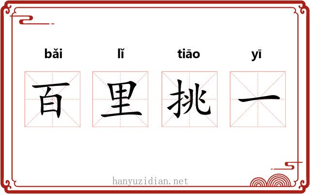 百里挑一