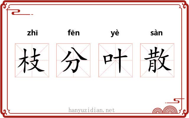 枝分叶散