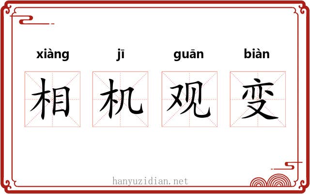 相机观变