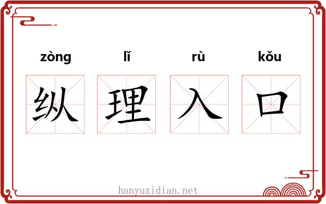 纵理入口