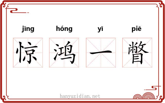 惊鸿一瞥