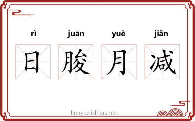 日朘月减