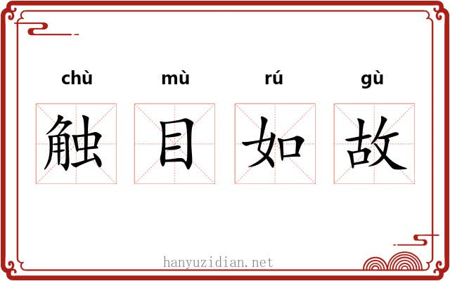 触目如故