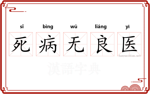 死病无良医