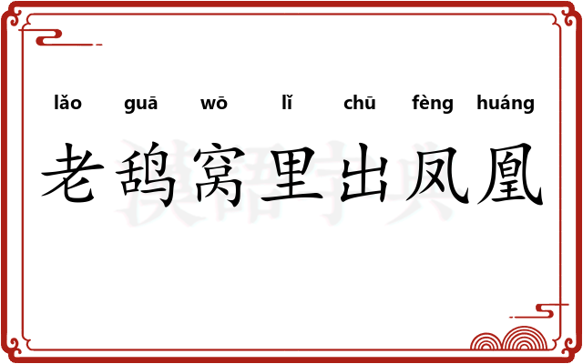 老鸹窝里出凤凰