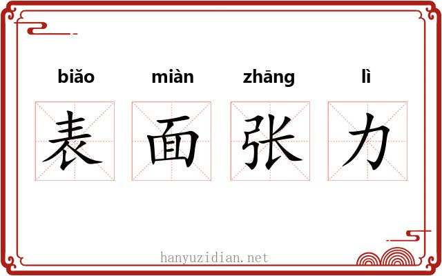 表面张力 表面张力