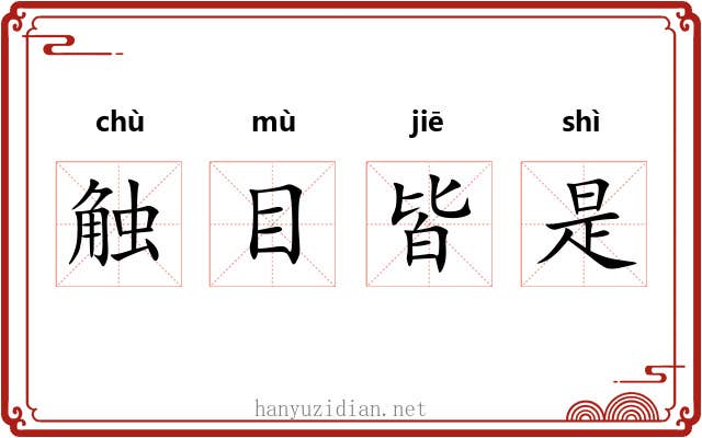 触目皆是