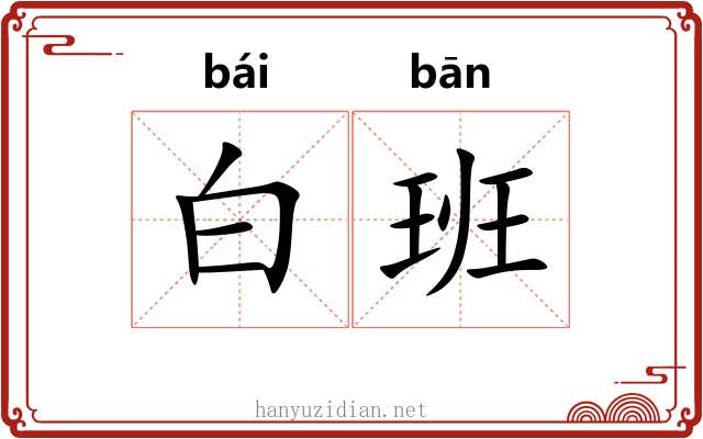 白班 白班