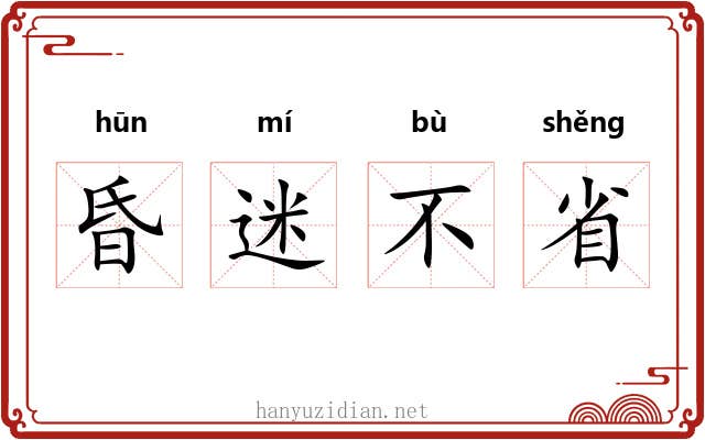 昏迷不省 昏迷不省
