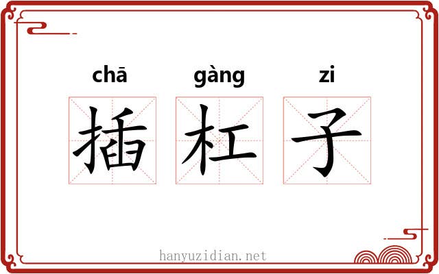 插杠子