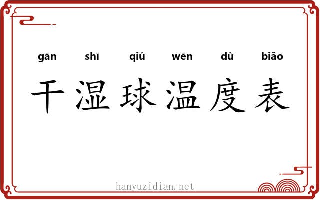 干湿球温度表 干湿球温度表