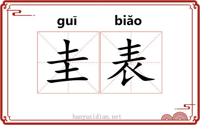 圭表 圭表