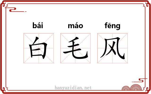 白毛风 白毛风