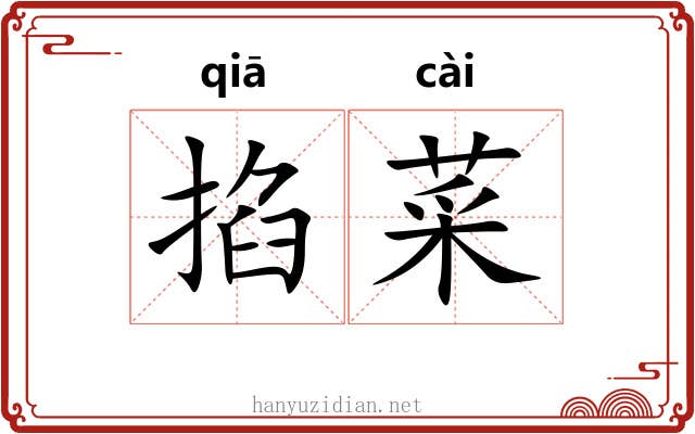 掐菜
