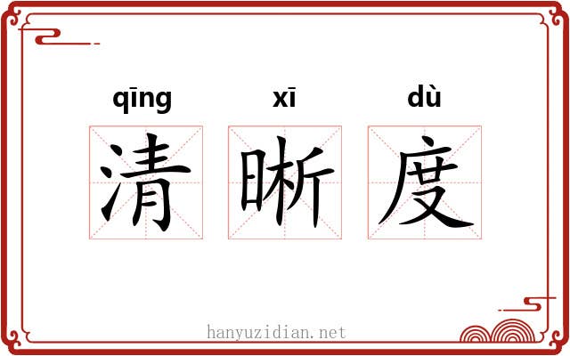 清晰度