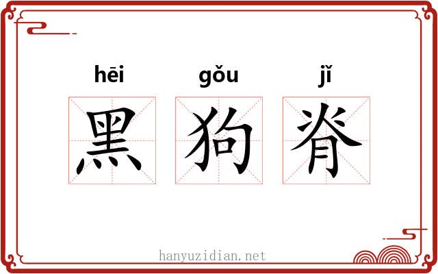 黑狗脊 黑狗脊