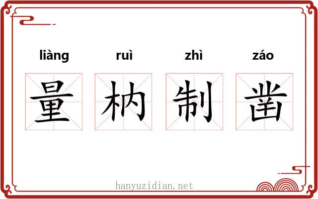 量枘制凿 量枘制凿