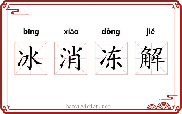冰消冻解 冰消冻解