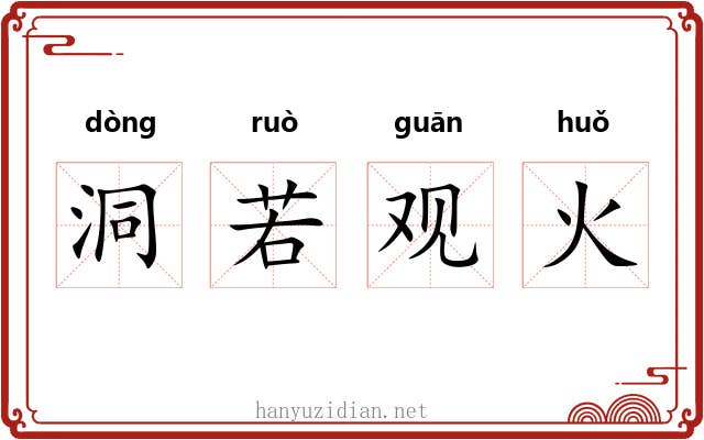 洞若观火 洞若观火