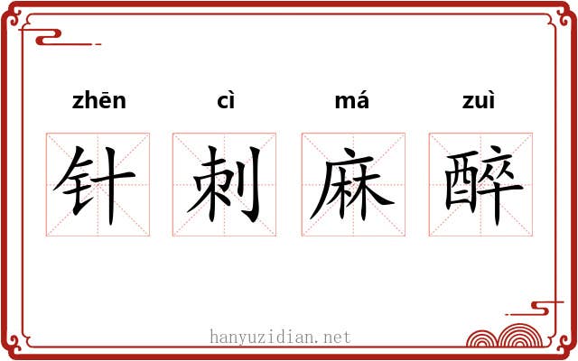针刺麻醉 针刺麻醉